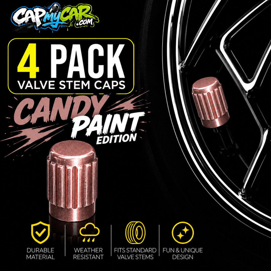 Candy Paint Tire Valve Caps