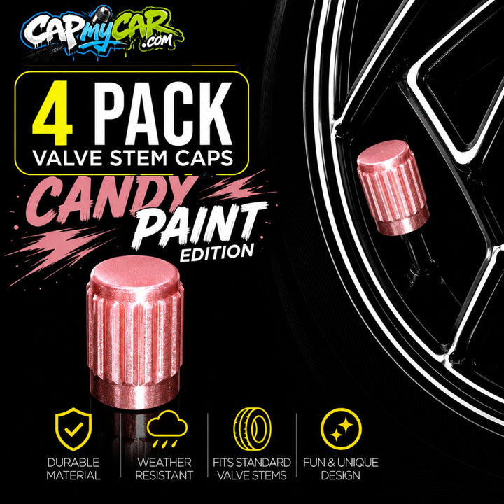 Candy Paint Tire Valve Caps