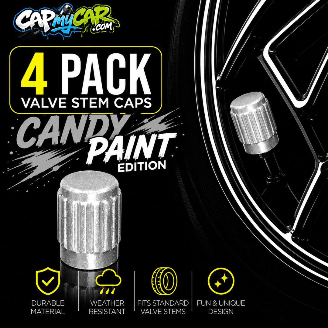 Candy Paint Tire Valve Caps