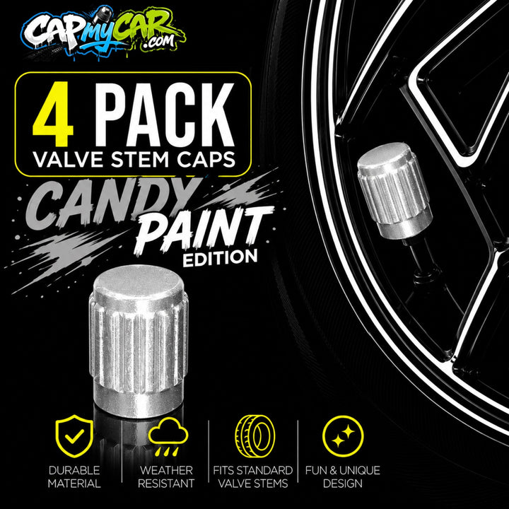 Candy Paint Tire Valve Caps