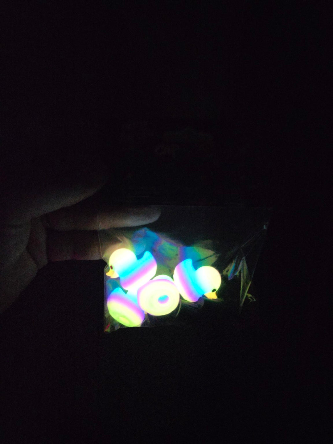 Glow in the Dark Duck Valve Stem Caps (4 Pack)