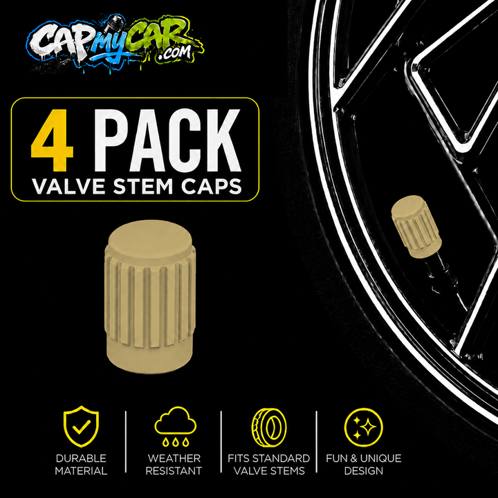 Basic Valve Stem Caps (4 Pack)