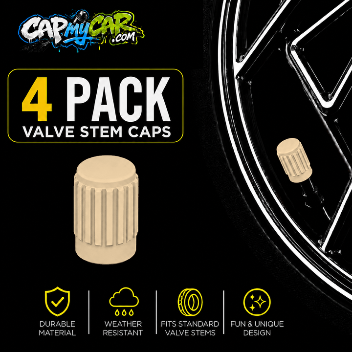 Basic Valve Stem Caps (4 Pack)