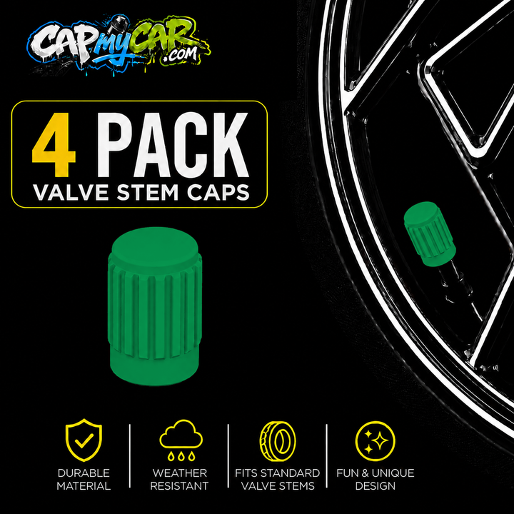 Basic Valve Stem Caps (4 Pack)