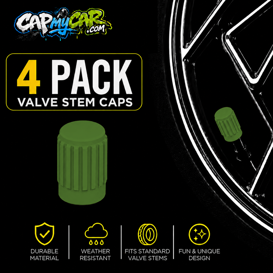Basic Valve Stem Caps (4 Pack)