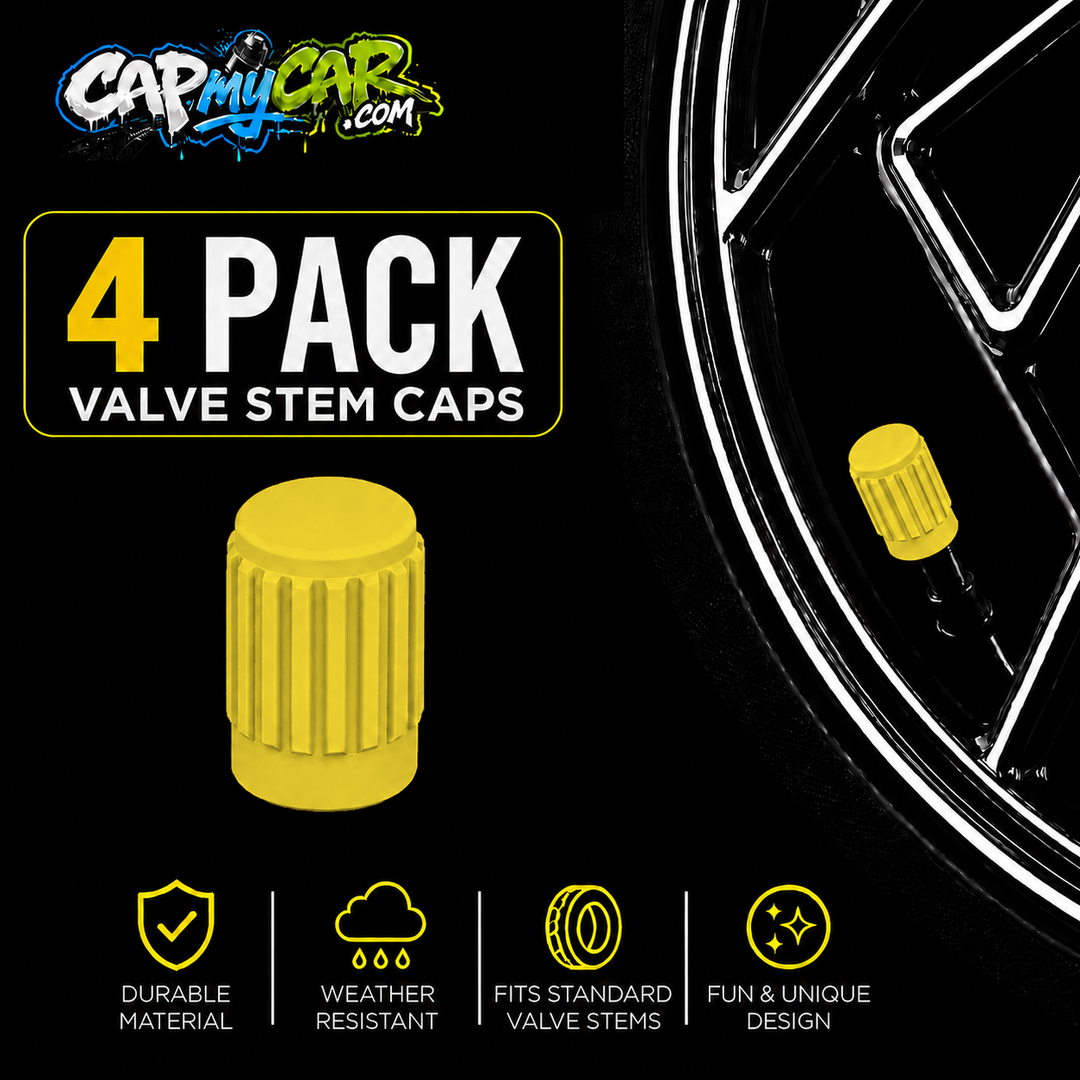 Basic Valve Stem Caps (4 Pack)