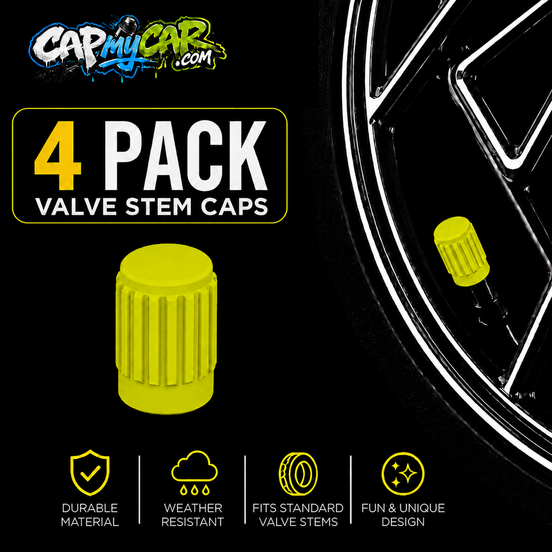 Basic Valve Stem Caps (4 Pack)