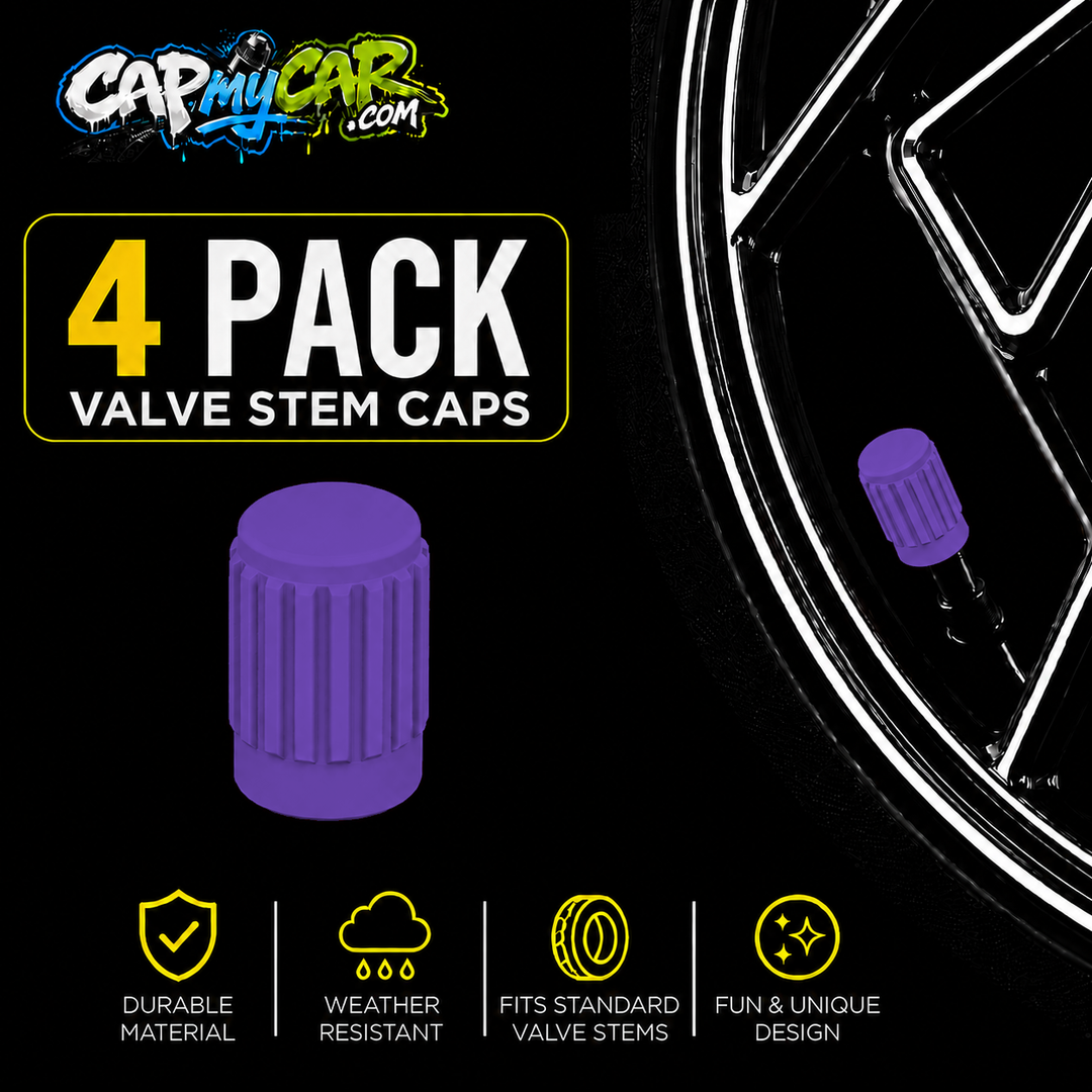 Basic Valve Stem Caps (4 Pack)