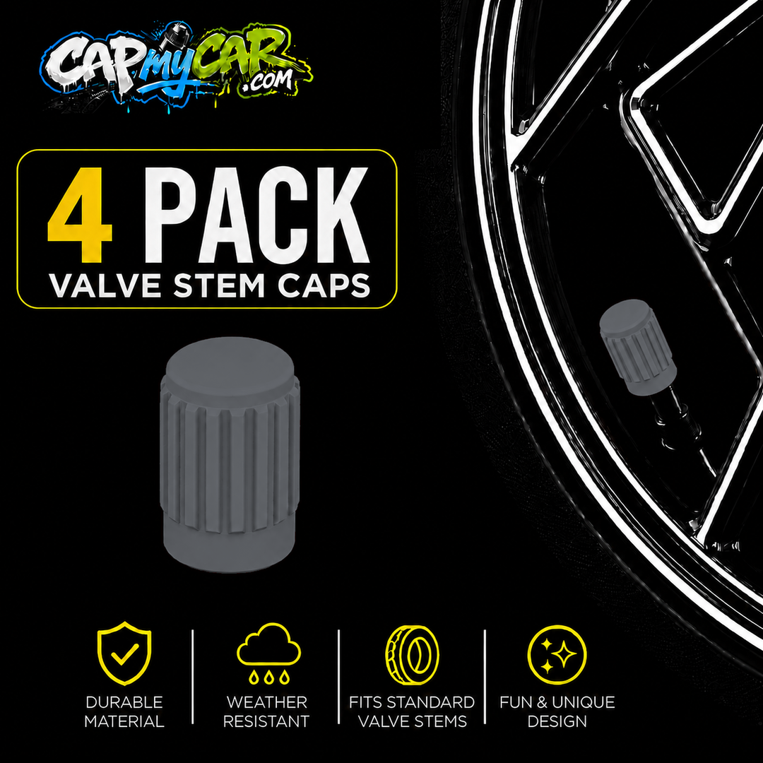 Basic Valve Stem Caps (4 Pack)