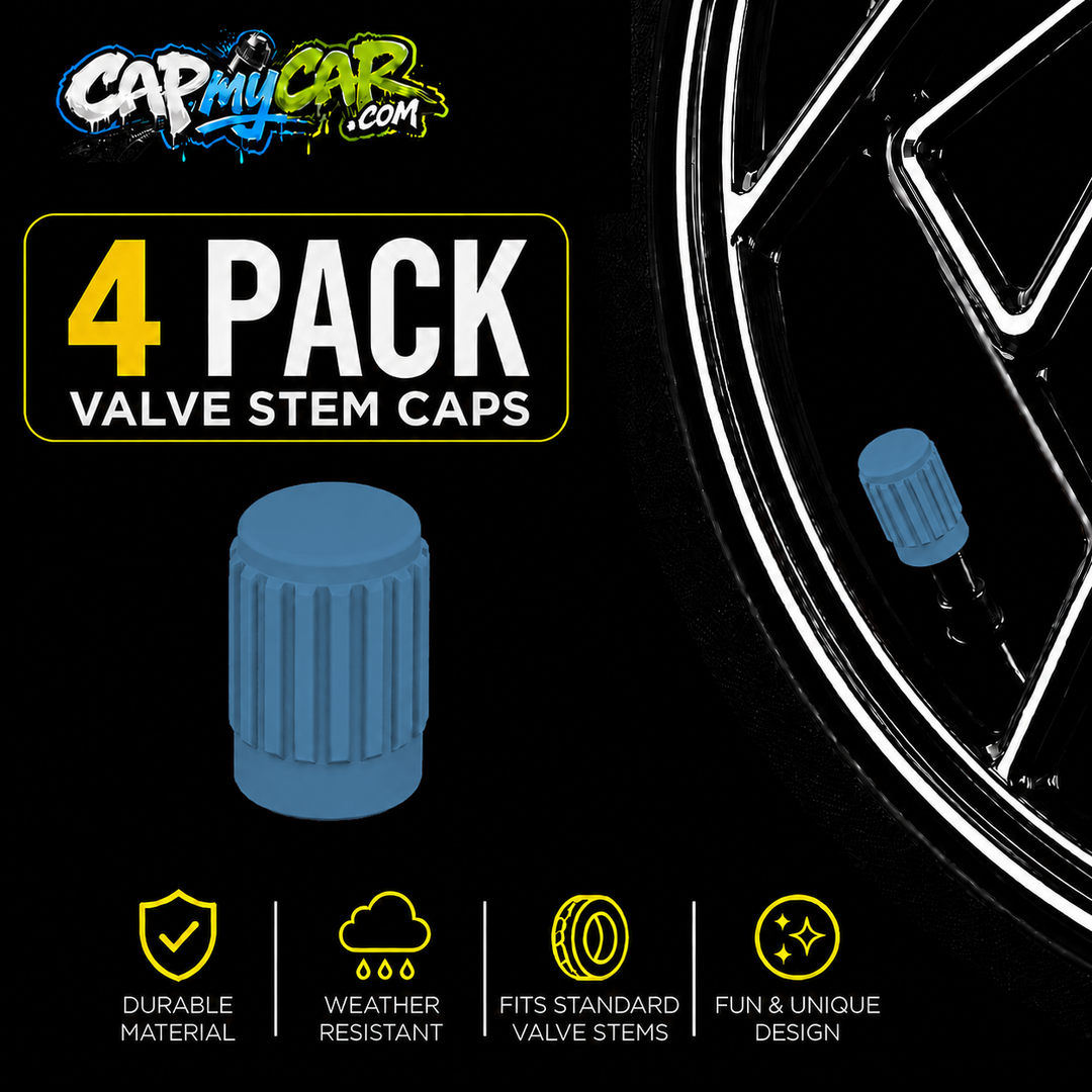 Basic Valve Stem Caps (4 Pack)