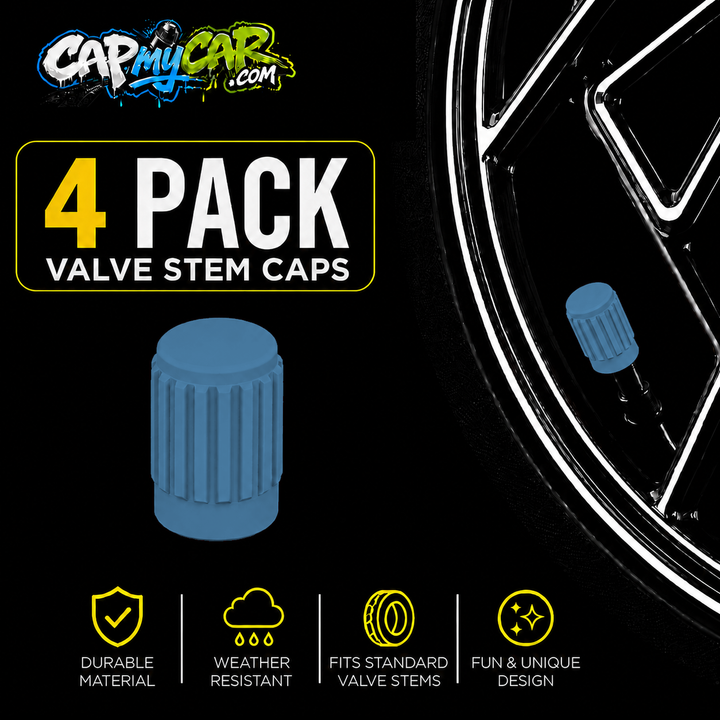 Basic Valve Stem Caps (4 Pack)