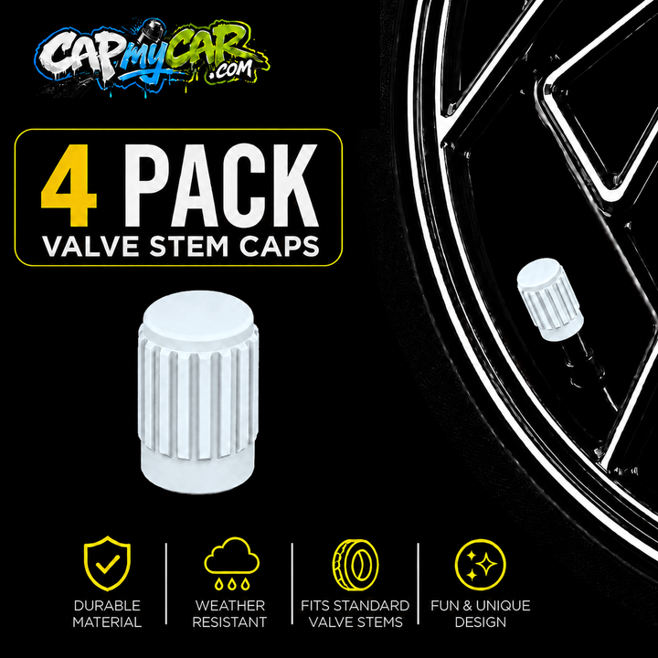 Basic Valve Stem Caps (4 Pack)
