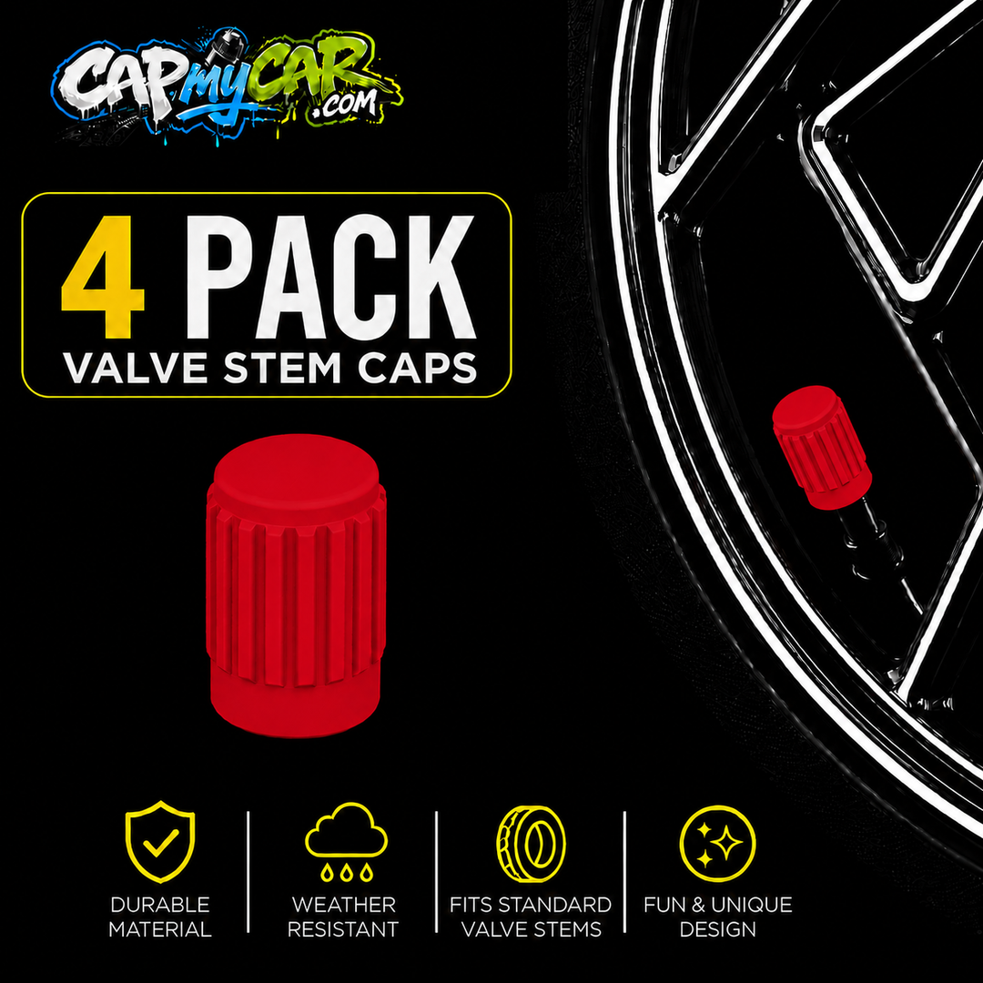 Basic Valve Stem Caps (4 Pack)