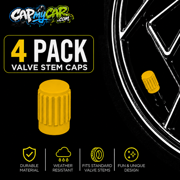 Basic Valve Stem Caps (4 Pack)