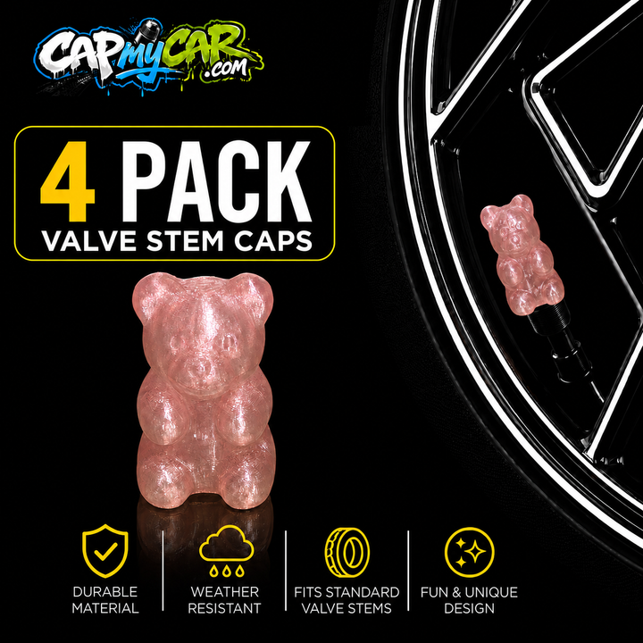 Gummy Bear Valve Stem Caps – Cute Candy 4 Pack