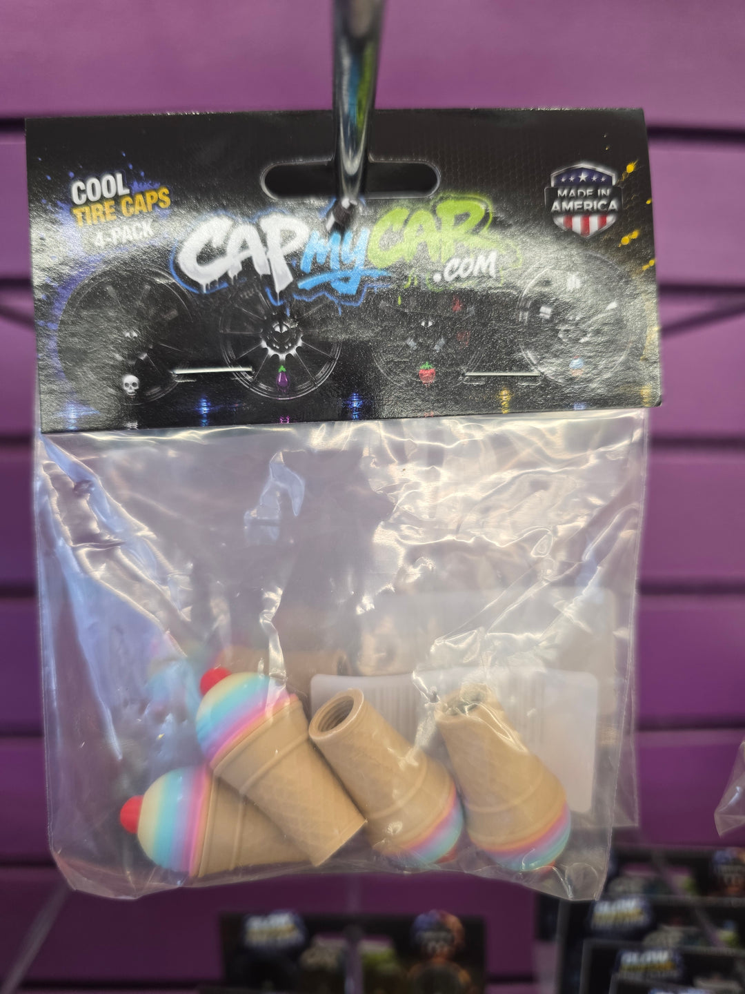 Ice Cream Cone Tire Valve Caps
