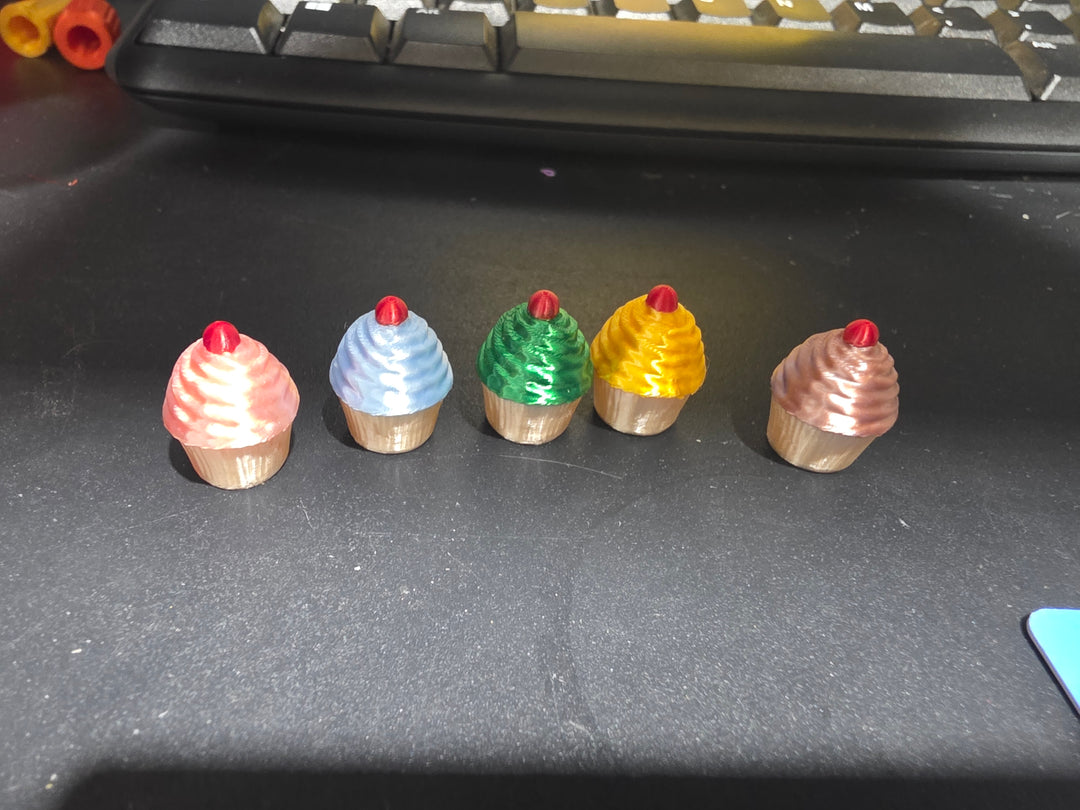Candy Paint Cupcake Valve Stem Caps (4 Pack)