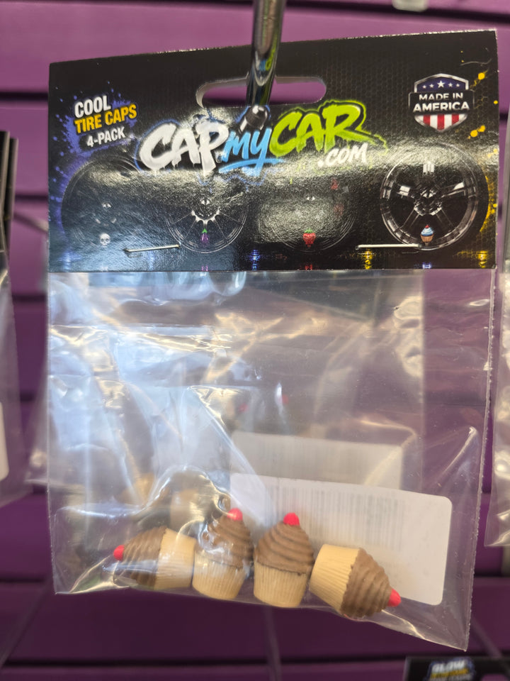 Cupcake Cute Valve Stem Caps 4 Pack