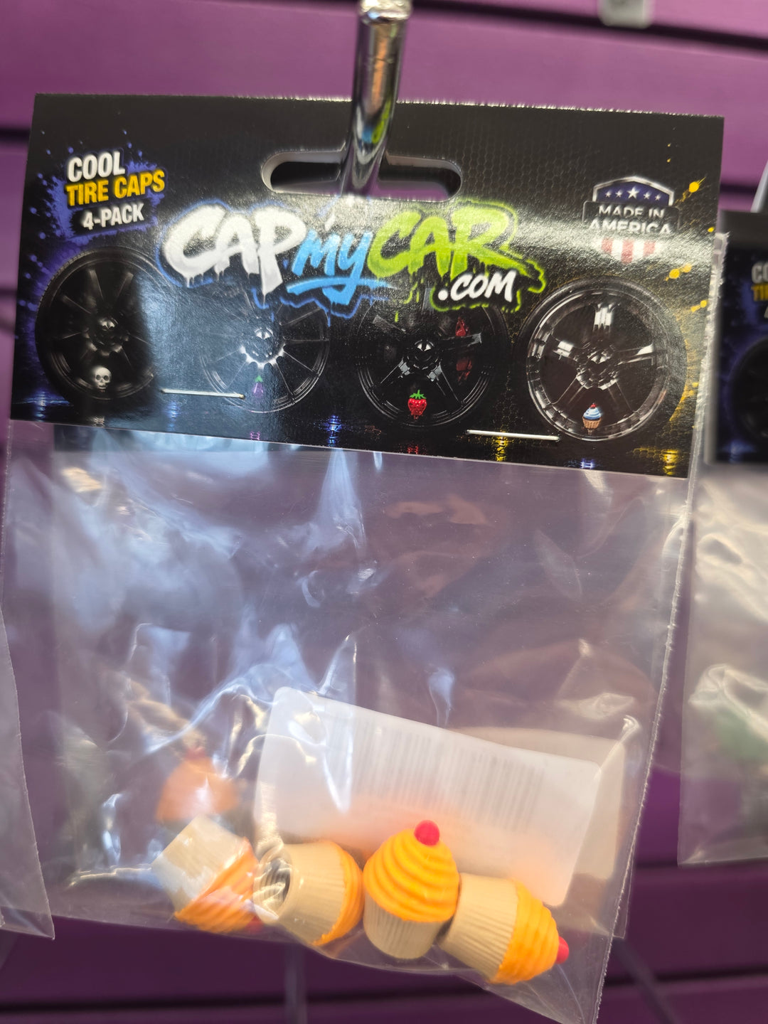 Cupcake Cute Valve Stem Caps 4 Pack
