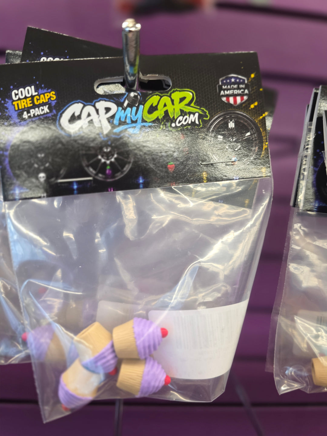 Cupcake Cute Valve Stem Caps 4 Pack