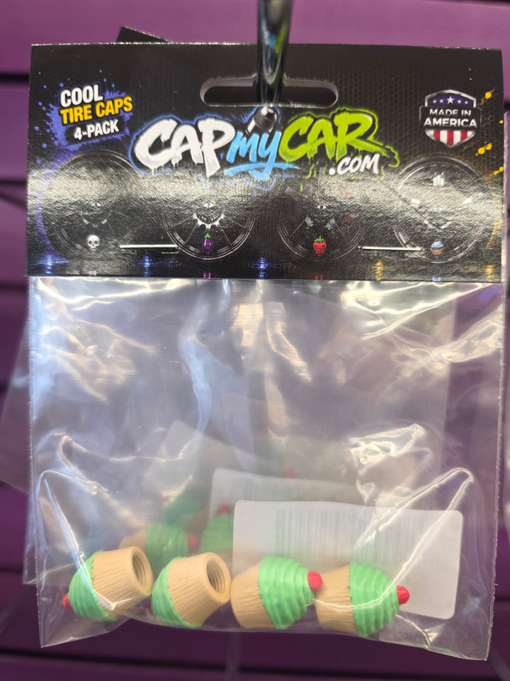 Cupcake Cute Valve Stem Caps 4 Pack
