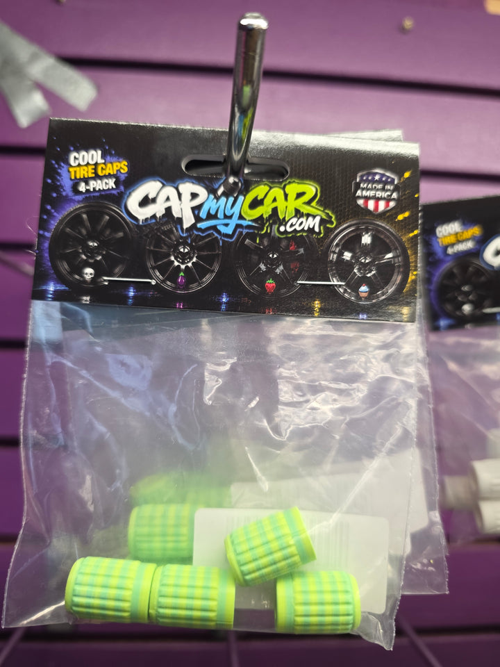 Lemon Lime Tire Valve Caps