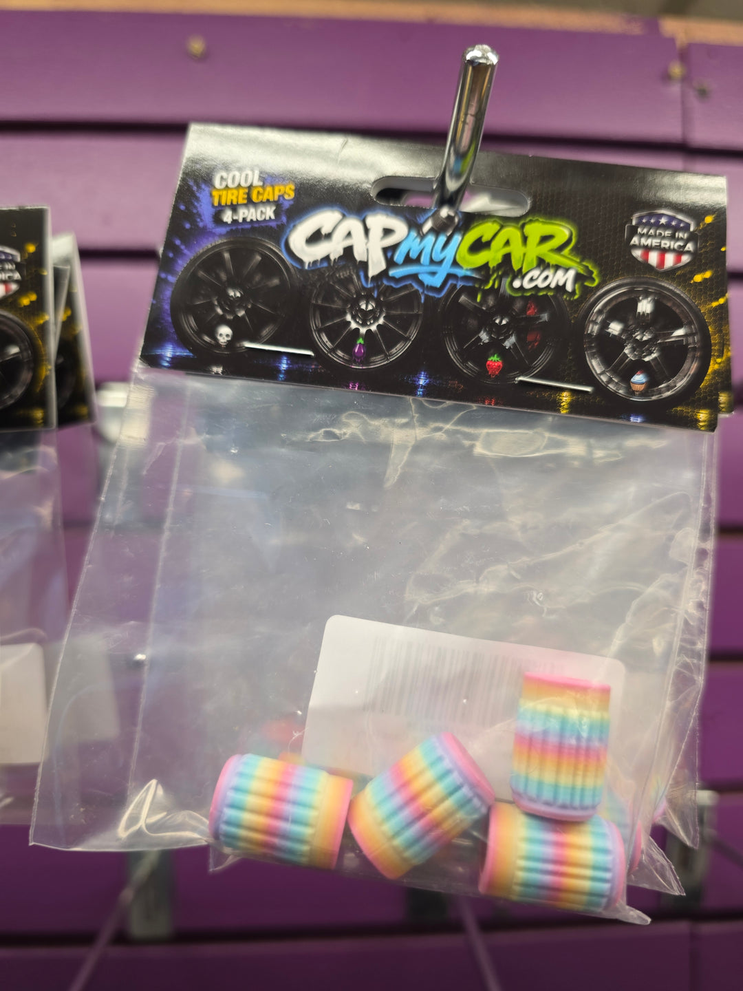 Rainbow Tire Valve Caps