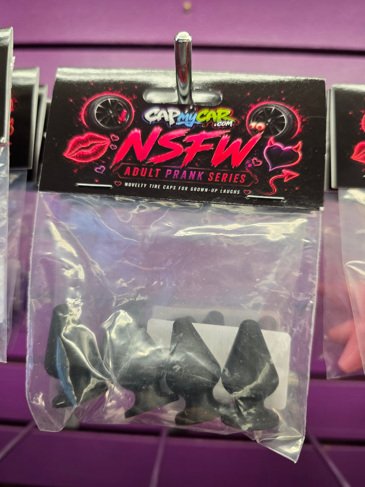 Black Plug Tire Valve Caps