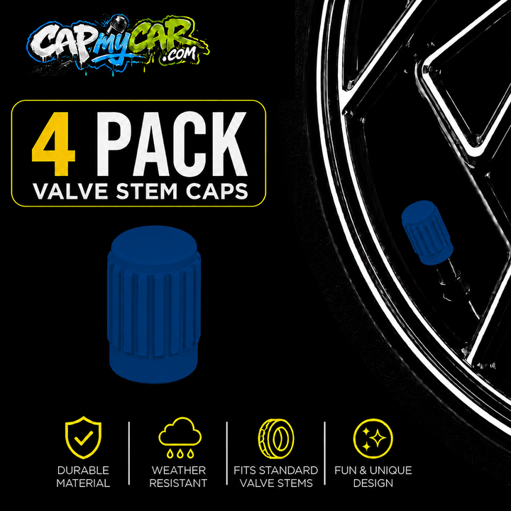 Basic Valve Stem Caps (4 Pack)