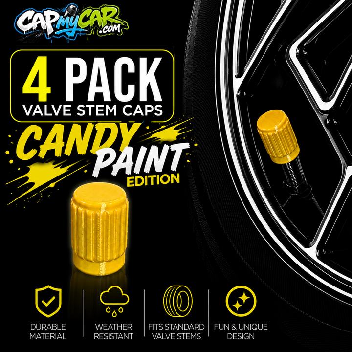 Candy Paint Tire Valve Caps